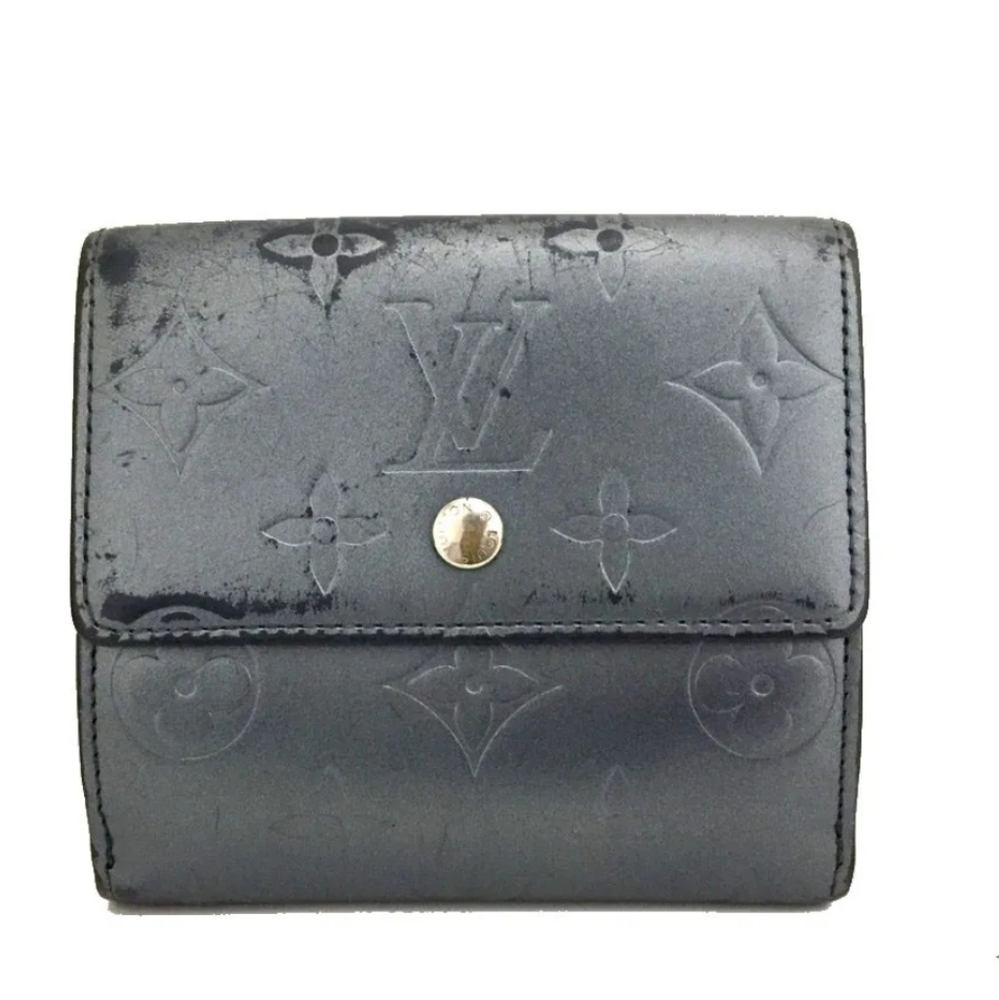 Louis Vuitton Monogram Mat Portefeiulle Elise Trifold Wallet